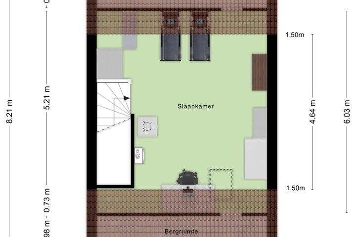 Plattegrond – Kees Dekkershof 11, Roosendaal