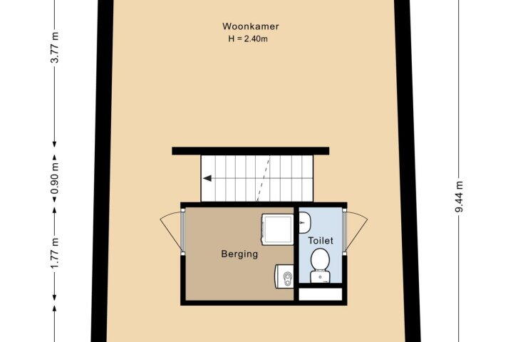 Plattegrond – Keinsmerwiel 23, Heerhugowaard