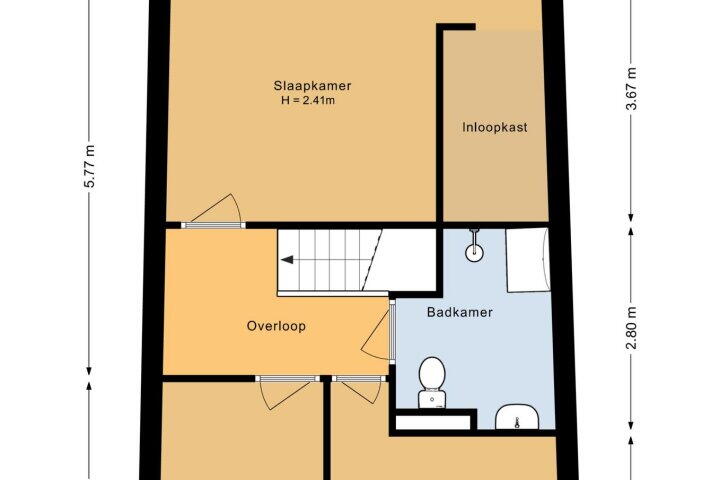 Plattegrond – Keinsmerwiel 23, Heerhugowaard
