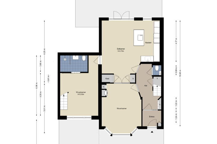 Plattegrond – Keizer Karelweg 121, Amstelveen