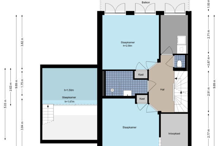 Plattegrond – Keizer Karelweg 121, Amstelveen