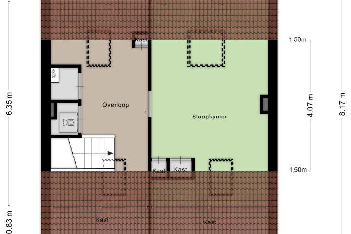Plattegrond – Keizershof 72, Molenhoek