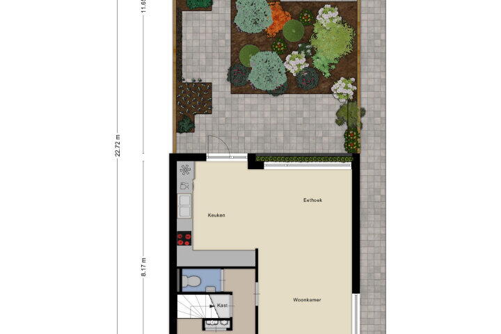 Plattegrond – Keizershof 72, Molenhoek