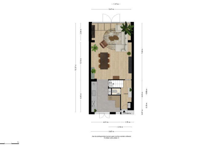 Plattegrond – Keizersmantel 21, Breda