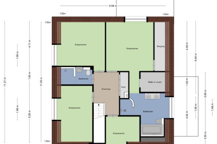 Plattegrond – Kelvinstraat 61, Wijchen
