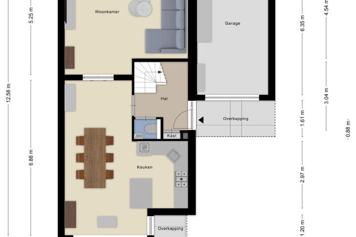 Plattegrond – Kelvinstraat 7, Roosendaal