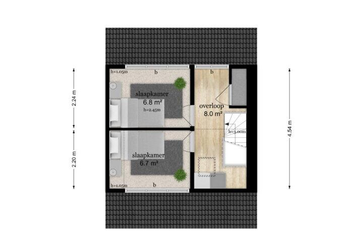 Plattegrond – Kempenaar 60, Wijk bij Duurstede