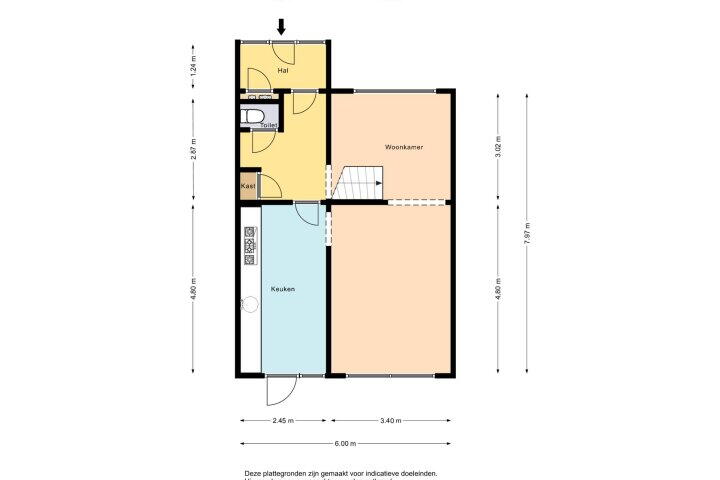 Plattegrond – Kemphaanstraat 31, Heerenveen
