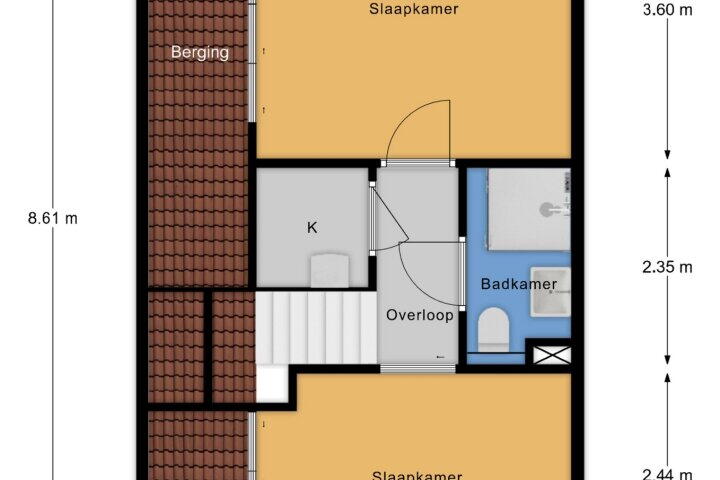 Plattegrond – Kennedydreef 122, Ede