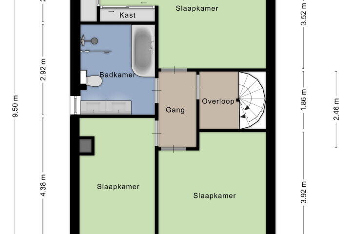 Plattegrond – Kennedylaan 54, Eijsden