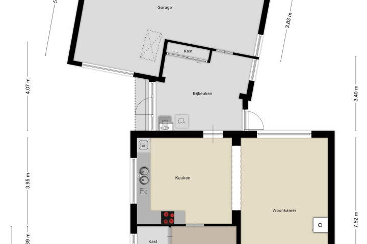Plattegrond – Kennedysingel 43, Winssen