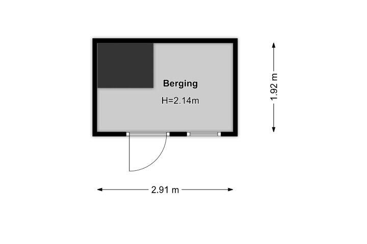 Plattegrond – Kerklaan 19, Hilversum
