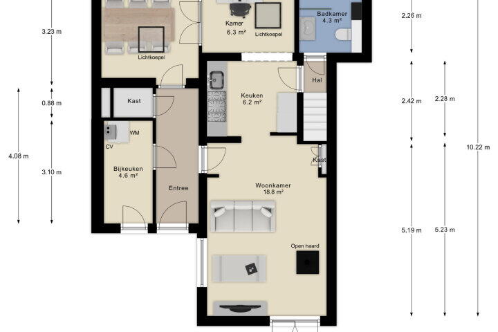 Plattegrond – Kerkpad 7, Velp