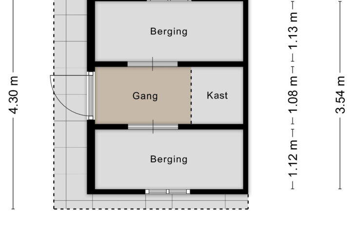 Plattegrond – Kerkstraat 3, Maasbommel