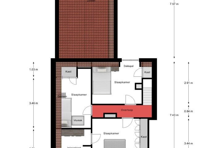 Plattegrond – Kerkstraat 58, Panningen
