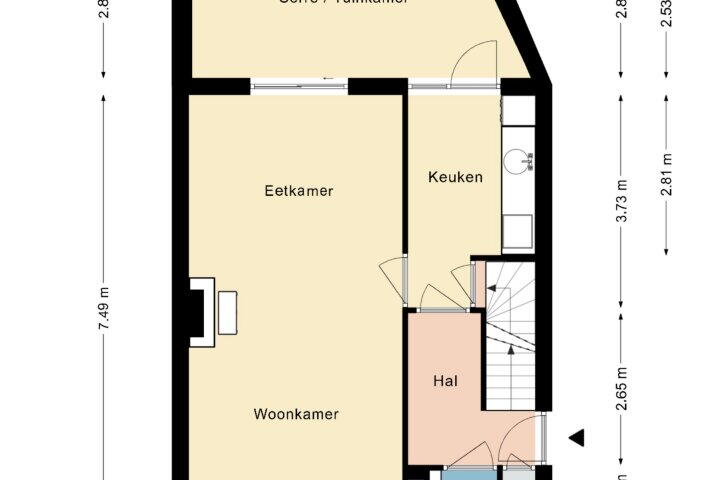 Plattegrond – Kerkstraat 9, Bocholtz