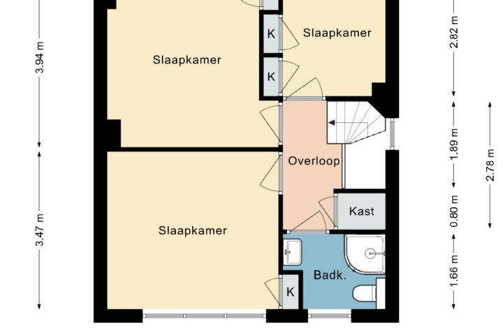 Plattegrond – Kerkstraat 9, Bocholtz