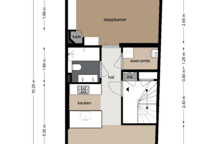 Plattegrond – Kerkstraat 377 B, Amsterdam