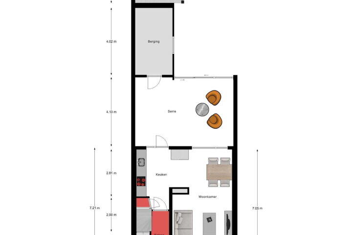 Plattegrond – Kerkveld 17, Meijel
