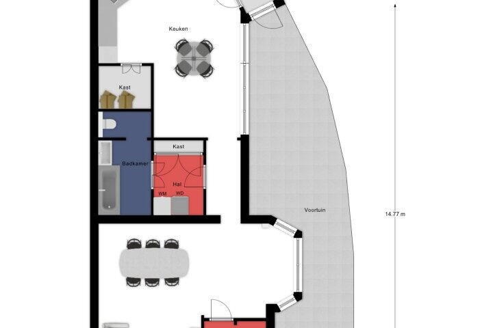 Plattegrond – Kerkveld 4, Meijel