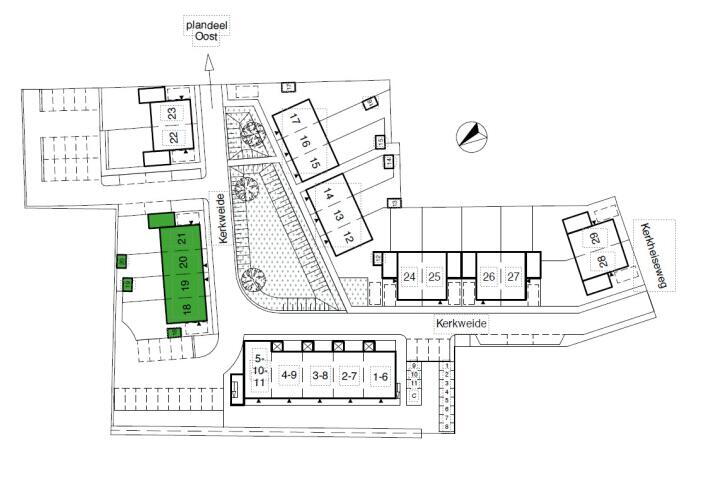 Plattegrond – Kerkweide 23, Liempde