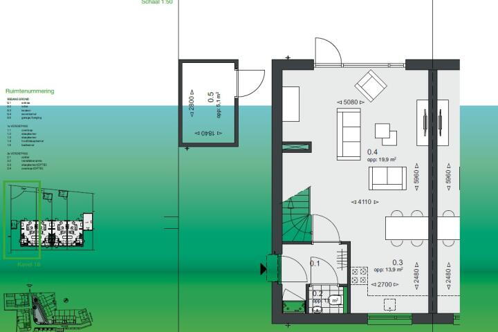 Plattegrond – Kerkweide 23, Liempde
