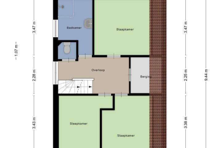 Plattegrond – Kerstendalseweg 1, Berg en Dal