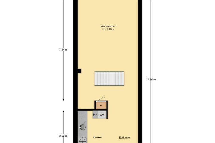 Plattegrond – Kervelstraat 66, Apeldoorn