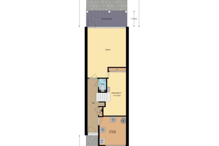 Plattegrond – Kervelstraat 66, Apeldoorn