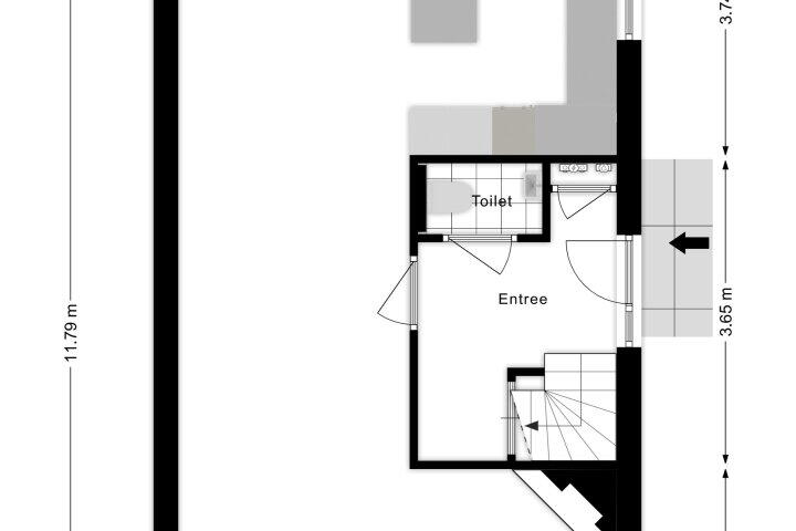 Plattegrond – Kettingsteek 13, Almere