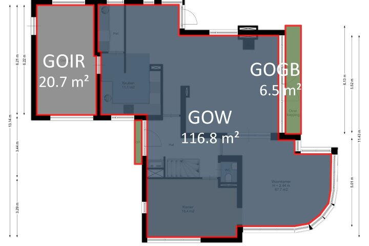 Plattegrond – Kieveen 6, Westerbork