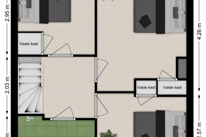 Plattegrond – Kievitlaan 36, Sliedrecht