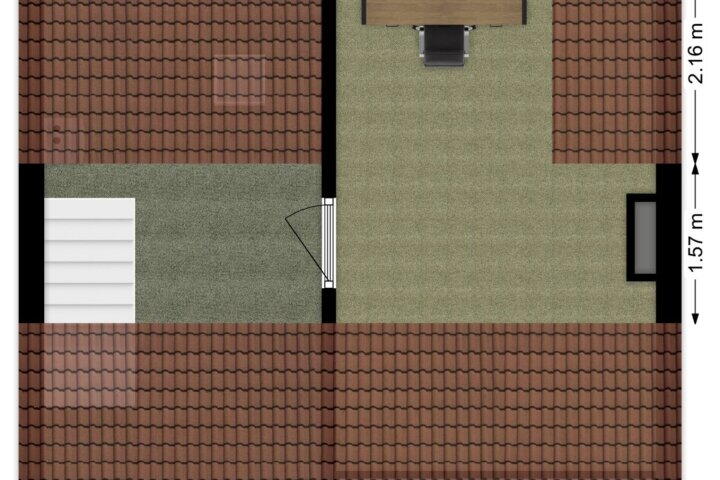 Plattegrond – Kievitlaan 36, Sliedrecht