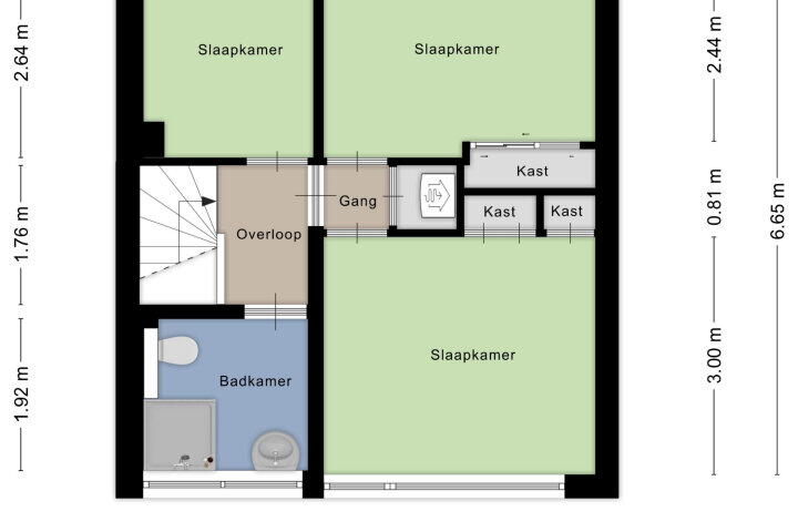 Plattegrond – Kievitstraat 5, Wijchen