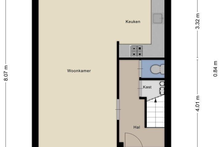 Plattegrond – Kijsveld 14, Breda