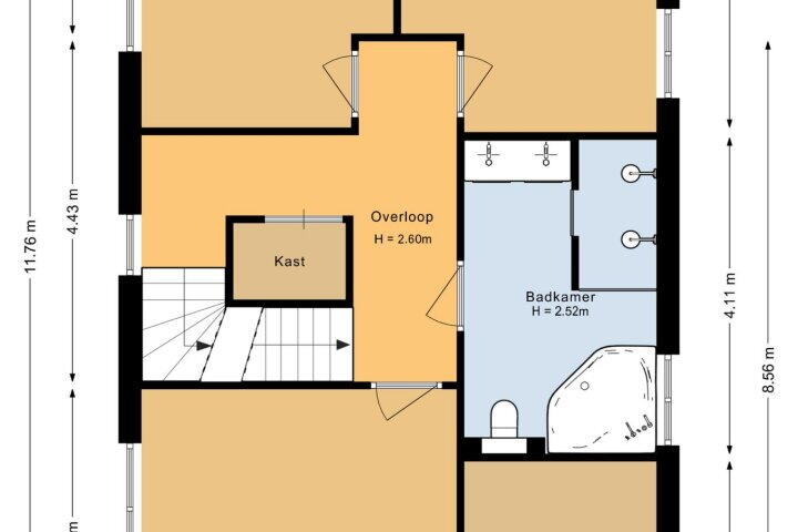 Plattegrond – Kikkerbeetstraat 2, Heerhugowaard