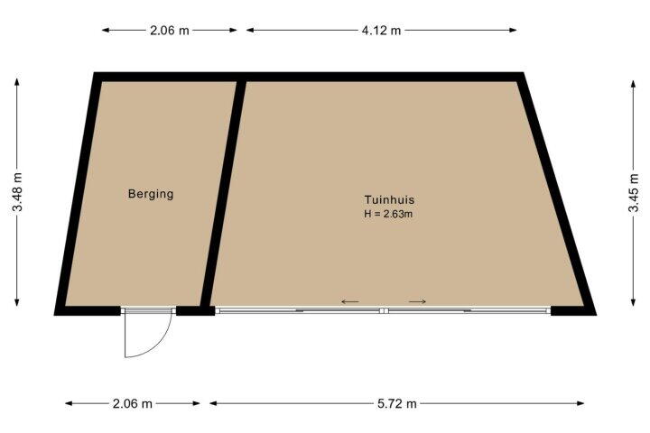 Plattegrond – Kikkerbeetstraat 2, Heerhugowaard