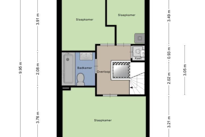 Plattegrond – Kimwierde 212, Almere