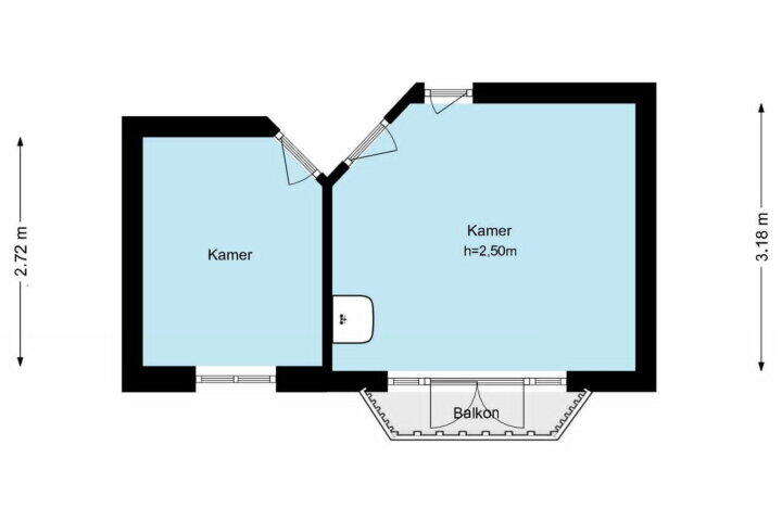 Plattegrond – Kinderdijkstraat 87 1, Amsterdam