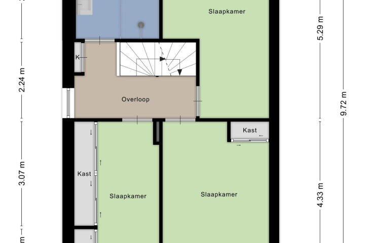 Plattegrond – Klaphek 11 A, Huissen