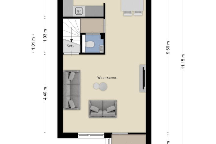 Plattegrond – Klaproosberg 43, Roosendaal