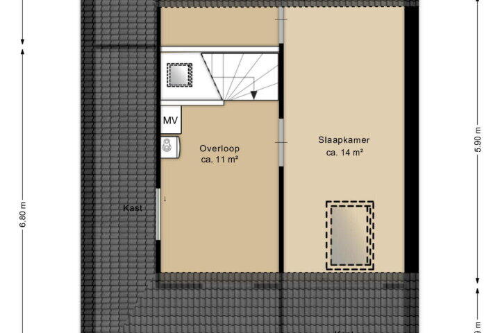 Plan – Klaprooslaan 16, Beilen