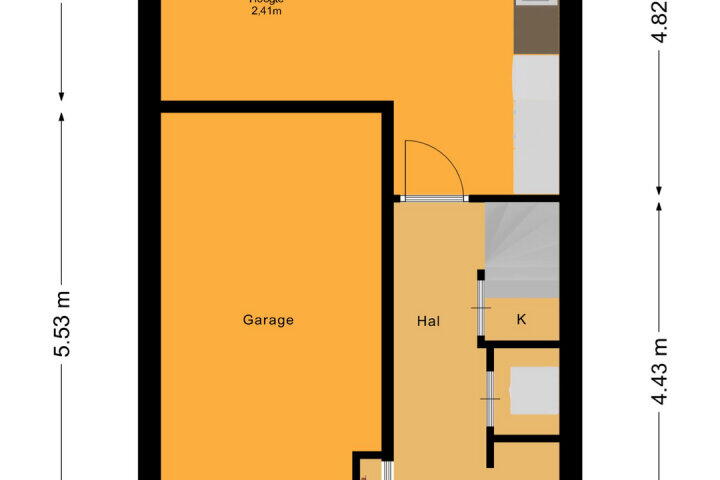 Plattegrond – Klarinetstraat 41, Almere