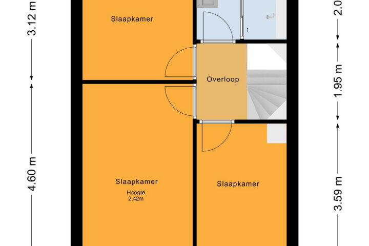 Plattegrond – Klarinetstraat 41, Almere