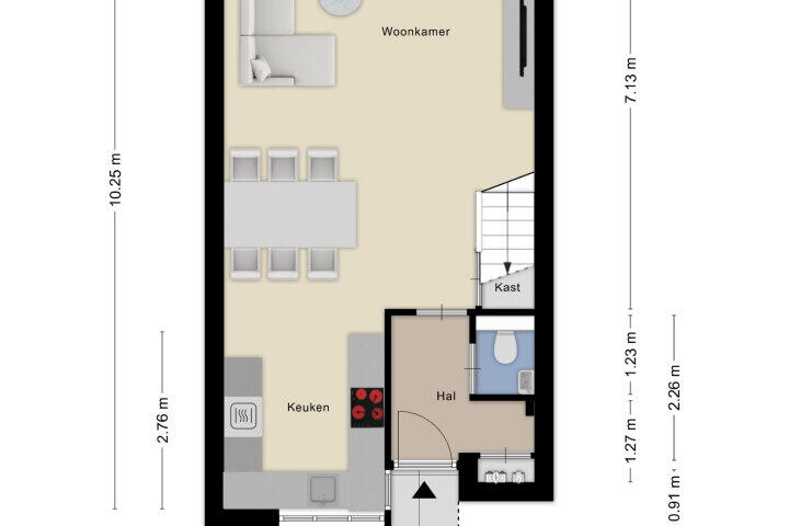 Plattegrond – Klaverberg 52, Roosendaal
