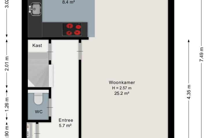Plattegrond – Klaverlaar 20, Veghel