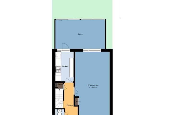 Plattegrond – Klaverstraat 7, Nijmegen