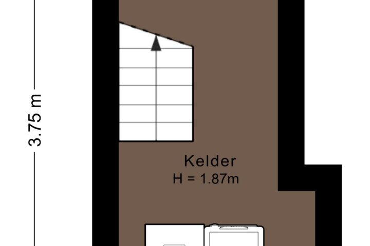 Plattegrond – Klaverstraat 7, Nijmegen