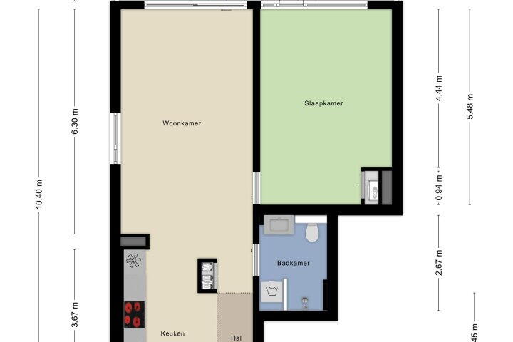 Plattegrond – Kleiburg 246, Amsterdam