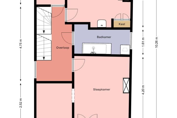 Plattegrond – Kleine Dijlakker 28, Bolsward